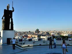 Rooftop do Circulo de Bellas Artes com vistas panorâmicas de Madrid