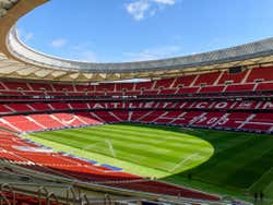 Interior do estádio de futebol Cívitas Metropolitano
