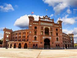 Interior da Plaza de Toros de Las Ventas de Madrid