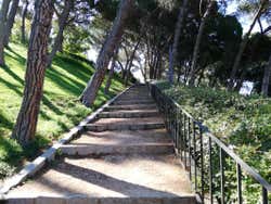 Caminhos do Parque del Oeste de Madrid