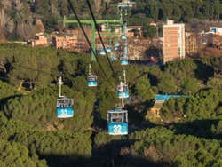 Teleférico na Casa de Campo de Madrid