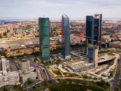 Vista área das Quatro Torres de Madrid